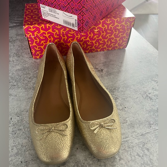 Tory Burch Laila 2 bow driver ballet flat size 9 - Picture 2 of 6